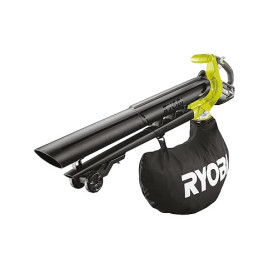 RYOBI - Aspirateur Souffleur Broyeur sans Fil 18V One+ OBV18 – Vitesse 201 km/h, Sac 45L, Fonction Broyage – Nettoyage Feuilles,