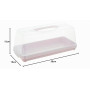 Récipient à gâteau rose nordique 36x15x15 gamme Alessio
