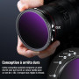 NEEWER 67mm Filtre ND Variable True Colors à diaphragme Rigide ND2-32(1 à 5 diaphragmes),Filtre à densité Neutre limitée, Verre