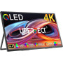 UPERFECT 18 Pouces 4K QLED Ecran Portable, 145% sRGB 2000:1 1.07B 400 Nits | UHD 3840x2160 Second Moniteur Avec Mini HDMI USB C