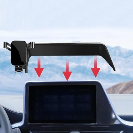 LSXEL Support de téléphone Portable de Voiture Compatible avec Toyota CHR Support pour téléphone Voiture Accessoires 2019 2020 2