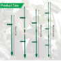 Tuteurs pour Plantes 115 Pièces avec 20 Tuteur Plante, 40 Tiges Plantes Clips,15 Tiges Tube d'extension, 1M Bande Velcro, Tuteur