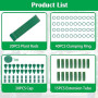 Tuteurs pour Plantes 115 Pièces avec 20 Tuteur Plante, 40 Tiges Plantes Clips,15 Tiges Tube d'extension, 1M Bande Velcro, Tuteur