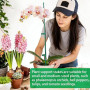 Tuteurs pour Plantes 115 Pièces avec 20 Tuteur Plante, 40 Tiges Plantes Clips,15 Tiges Tube d'extension, 1M Bande Velcro, Tuteur