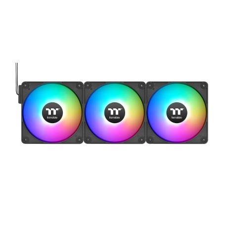 Thermaltake CT120 EX Reverse ARGB Sync |120mm |Pack de 3 |Connexion en série magnétique MagForce 2.0 |PWM 500-2000 tr/min |9 LED
