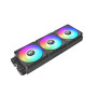 Thermaltake CT120 EX Reverse ARGB Sync |120mm |Pack de 3 |Connexion en série magnétique MagForce 2.0 |PWM 500-2000 tr/min |9 LED