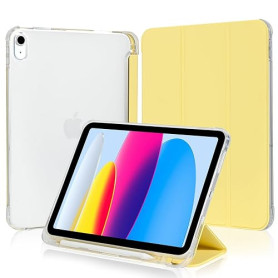 4UBonLife Coque pour iPad A16 11ème Génération 11 Pouces 2025/iPad 10ème Génération 10,9" 2022 avec Porte-Stylet, Housse Étui de