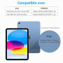 4UBonLife Coque pour iPad A16 11ème Génération 11 Pouces 2025/iPad 10ème Génération 10,9" 2022 avec Porte-Stylet, Housse Étui de