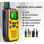 Talkie Walkie Professionnel Longue Portée, 16 Canaux Rechargeable USB, VOX LED Talkie-Walkie