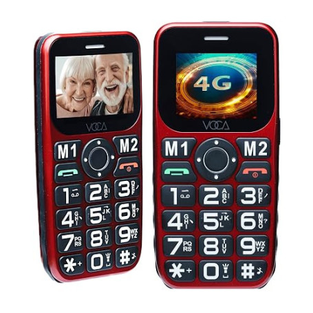 Téléphone portable VOCA V141 4G à grosses touches pour seniors: volume sonore élevé, touches larges, facile à utiliser, modèle b