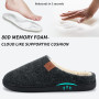 SROTRAS Chaussons Homme Hiver Pantoufles Homme Chaud Antidérapant Confortable Slippers en Feutre