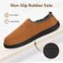 Anmerl Pantoufle Homme Femme à Mémoire de Forme Chaussons Mocassins de Maison d'Hiver pour Intérieur et Extérieur avec Doublure 