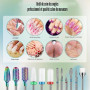 Lot de 13 Embout Ponceuse Ongles, 3/32" professionnels forets à ongles en carbure tungstène diamant céramique avec brosse, pour