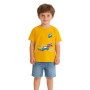 Pilipulu Garçon T-Shirts à Manches Courtes en Coton | Lot de 3 Col Rond Décontracté Haut d'Été pour Enfant Garçon 3-8 Ans