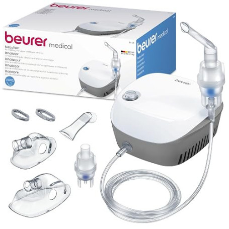 Beurer IH 18 Nébuliseur pour rhumes et maladies respiratoires telles que l'asthme et la BPCO, pour la nébulisation de médicament