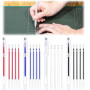 Crayon de Marquage pour Tissu - Ensemble Complet de Marqueurs de Couture Effaçables en 4 Couleurs - Accessoire Couture de Qualit