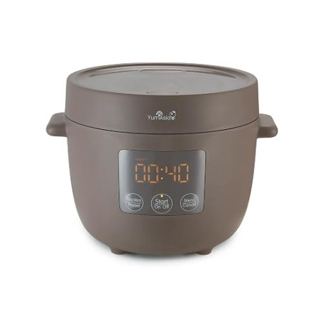 Yum Asia Tsuki Mini cuiseur à riz avec bol en céramique Shinsei (2,5 tasses, 0,45 litre) 5 fonctions de cuisson du riz, 2 foncti