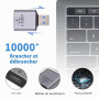Duttek Adaptateur Femelle USB C vers Mâle USB 10Gbps, Adaptateur USBC vers A OTG Charge Rapide pour iPhone, MacBook, PC, Laptop,