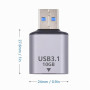 Duttek Adaptateur Femelle USB C vers Mâle USB 10Gbps, Adaptateur USBC vers A OTG Charge Rapide pour iPhone, MacBook, PC, Laptop,
