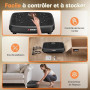 MOSUNY Plateforme Vibrante Perte de Poids, Plateforme Vibrante de Massage Lymphatique, Modèle 2026 Amélioré à Double Moteur Plaq