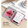 MoKo Étui pour Kindle Paperwhite (12/11e Gén, 2024/2021),Marbre Rose Violet | Compatible avec Kindle Colorsoft Signature Edition