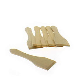 Home Equipement A28641 Appareil Culinaire Raclette / Crêpière Spatules pour Appareil à Raclette en Bois X6