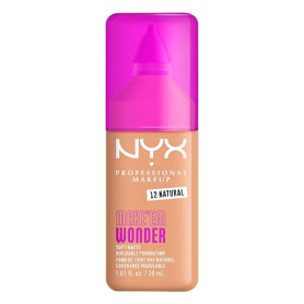 NYX Professional Makeup - Make 'Em Wonder - Fond de Teint - Tenue 24h - Pas d'effet plâtre - Acide Hyaluronique et extrait de Gu