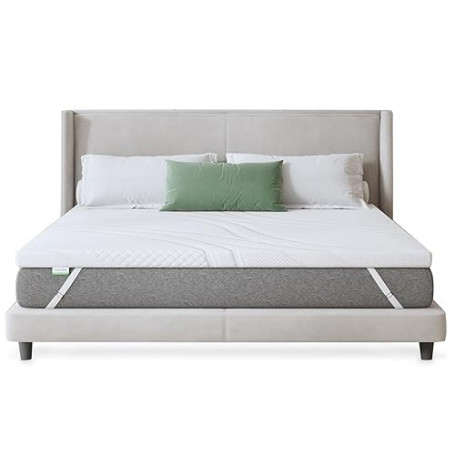 Novilla Surmatelas 140x190x5 cm, Mousse Mémoire Forme Gel, Housse Lavable | Surmatelas mousse à mémoire de forme 5cm, housse lav