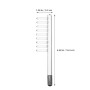 Lot de 2 accessoires pour appareils d'électrothérapie Peigne à haute fréquence d'électrode haute fréquence Peigne électrique Tra