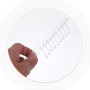 Lot de 2 accessoires pour appareils d'électrothérapie Peigne à haute fréquence d'électrode haute fréquence Peigne électrique Tra