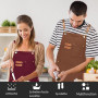 Tablier en Toile avec Sangle Réglable et 3 Poches pour Homme Femme | Tablier de Cuisine à bretelles Croisées, Tablier de travail