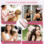 Brosse Lissante Électrique 3 en 1 – Brosse Vapeur avec Spray, Peigne Massant Anti-Frisottis pour Cheveux Secs/Mouillés, Recharge