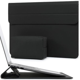 HYZUO 15-16 Pouces Housse pour Ordinateur Portable, Noir | pour MacBook Pro 16 M5-M1 Pro/Max A3428 A3429 2026-2019, XPS 15, MacB