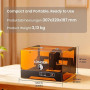 LONGER Ray5 miniS gravure laser, Machine de gravure et découpe laser CNC 5,5W classe 1 avec boîtier, Wi-Fi, arrêt d'urgence, pou