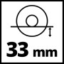 Einhell Meuleuse d’angle TC-AG 125/850 | 850 W | Ø 125 mm | profondeur 33 mm | jusqu’à 12000 tr/min | protection redémarrage | p