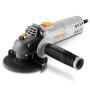 DEKOPRO Meuleuse d'Angle 750W: Ø 115mm Meuleuse d'Angle Électrique avec Poignée Auxiliaire, Capot de Protection, Écrou de Serrag