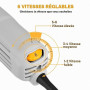 DEKOPRO Meuleuse d'Angle 800W: Ø 125mm Meuleuse d'Angle Électrique avec Poignée Auxiliaire, Capot de Protection, Écrou de Serrag
