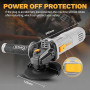 DEKOPRO Meuleuse d'Angle 800W: Ø 125mm Meuleuse d'Angle Électrique avec Poignée Auxiliaire, Capot de Protection, Écrou de Serrag