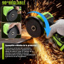 DEWINNER Meuleuse d'Angle Sans Fil 19 500 RPM - Disqueuse 76mm, 2 Batteries 2000mAh, 6 Disques de Coupe et Boîte de Transport -