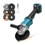 Meuleuse d'angle sans fil pour Makita (sans batterie), 125 mm 10 000 tr/min outil de coupe meuleuse électrique moteur sans balai