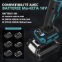 Meuleuse d'angle sans fil pour Makita (sans batterie), 125 mm 10 000 tr/min outil de coupe meuleuse électrique moteur sans balai