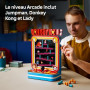 LEGO Donkey Kong Jeu d'Arcade Donkey Kong - Set pour Adulte - Maquette 3D Interactive - Joystick & Tonneaux - Décoration Intérie