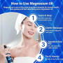 Huile De Magnésium Pure 115ml, Pour Le Sommeil Et La Relaxation | Magnesium Oil Spray, Spray Topique Naturel, Sport Et La Relaxa