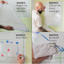 Taktifol Feuilles Tactiques Football – Rouleau de 25 Feuilles 60 × 80 cm – électrostatiques, effaçables, réutilisables