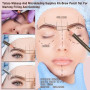 6Crayons Noirs Iimperméables à l'eau Pour Sourcils Kit De Fournitures Pour Tatouage Et Microblading Crayons à Sourcils Permanent