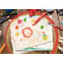 STABILO woody 3in1 - Crayon de couleur - Etui carton x 18 crayons de coloriage + 1 taille crayon + 1 pinceau rond taille 8 - don