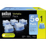 Braun Clean And Renew Recharge De Cartouches Pour Rasoir Électrique, Pack De 5+1, Compatibles Avec Tous Les Braun SmartCare Et C