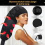 TEPENAR Bonnet Séchoir à Cheveux: Capuche Extra Large Réglable et Douce pour Cheveux Bouclés et Naturels - Séchage Rapide, Utili