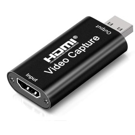 Adaptateur hdmi Cartes de Capture Audio vidéo,1080p Adaptateur USB hdmi Carte Portable Plug & Play Capture, pour Streaming vidéo