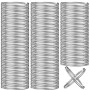 Lot de 200 anneaux porte-clés - Diamètre: 25 mm - Pour porte-clés